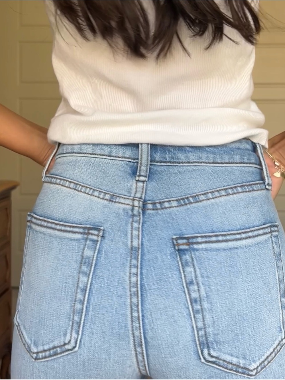 Quince Bella Stretch Relaxed Straight Cool Blue - Jeans - Picture 3 of 8